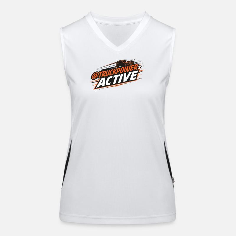 Logo de conduite active TruckPower Débardeur respirant contrasté Femme
