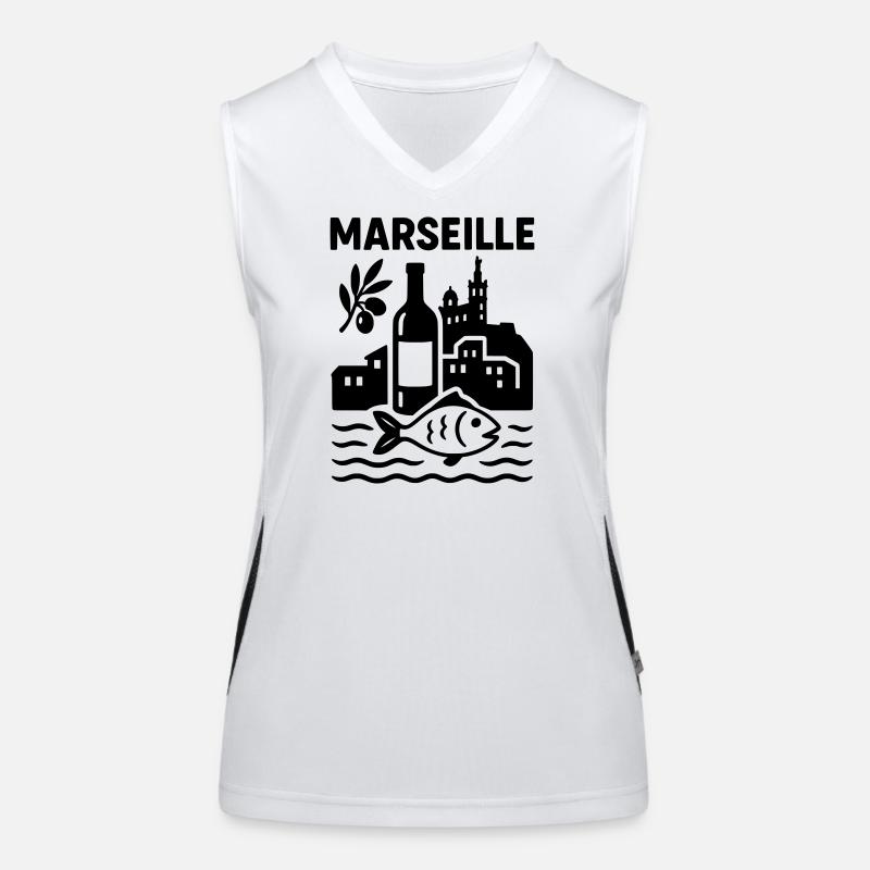 Marseille Silhouette Women's Functional Contrast Tank Top