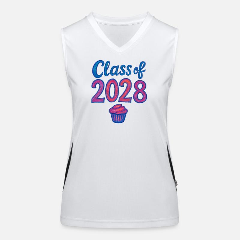 Class of 2028 Cupcake Gradient Women's Functional Contrast Tank Top