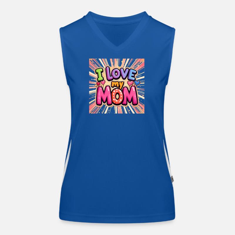 J’aime ma maman Débardeur respirant contrasté Femme