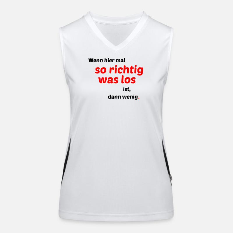 Wenig los Funktionelles Kontrast-Tank Top für Frauen