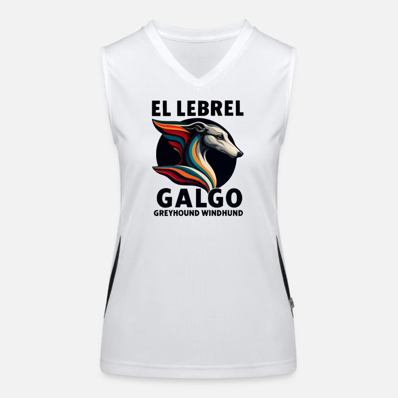 El Lebrel Nr1 Funktionelles Kontrast-Tank Top für Frauen