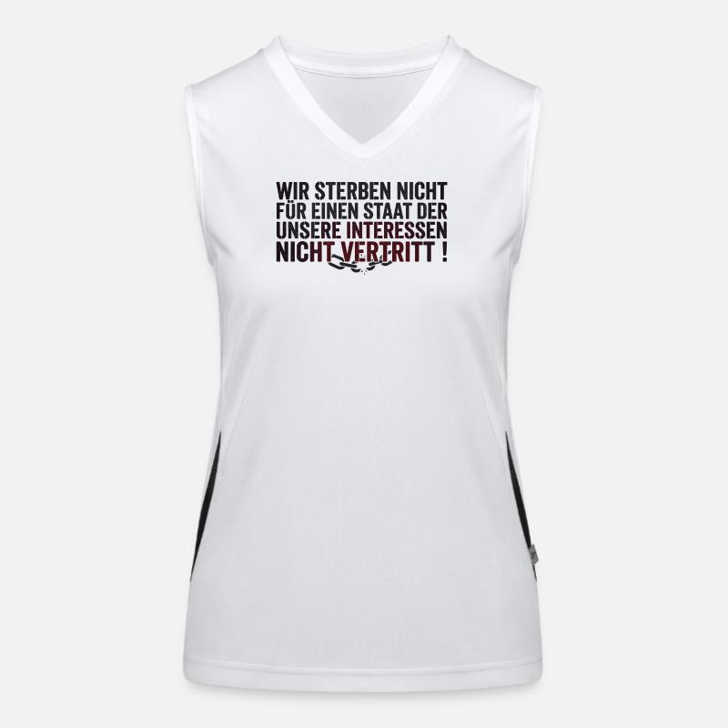 Protest Statement Funktionelles Kontrast-Tank Top für Frauen