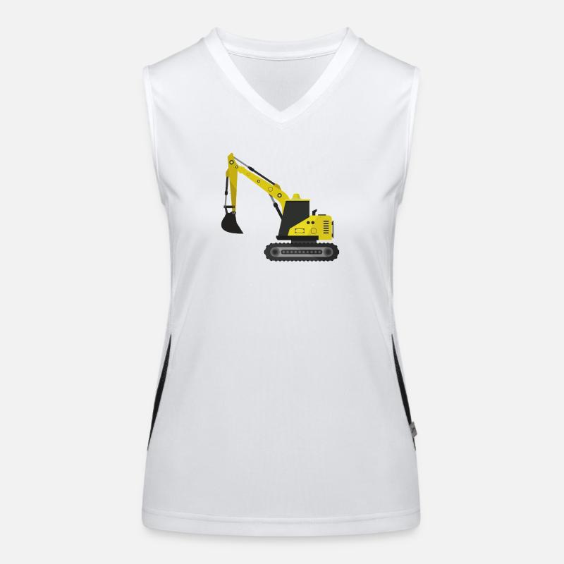 Bagger Funktionelles Kontrast-Tank Top für Frauen