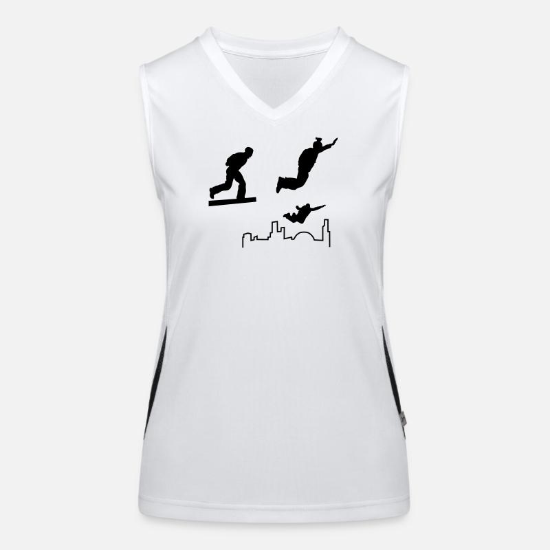 Saut de base Débardeur respirant contrasté Femme