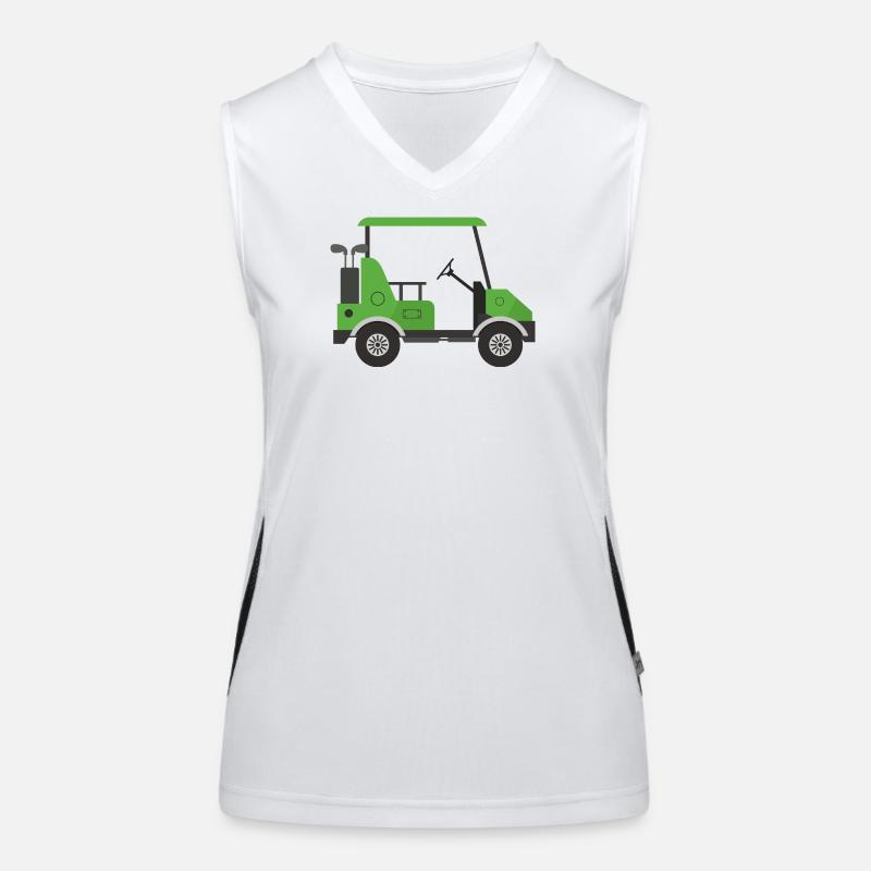 Voiturettes de golf Débardeur respirant contrasté Femme