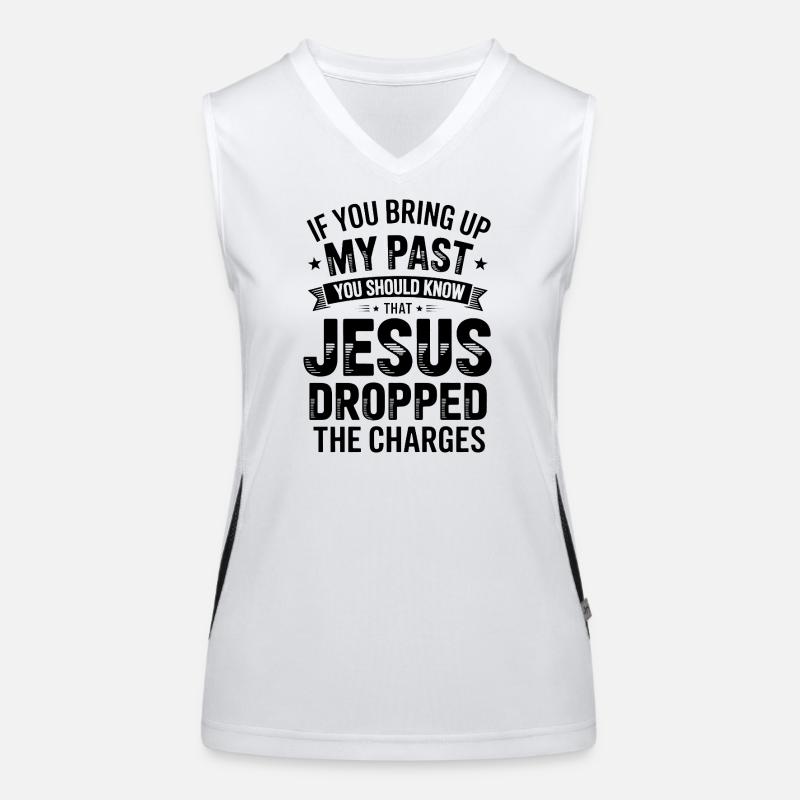 Jesus Papst Funktionelles Kontrast-Tank Top für Frauen