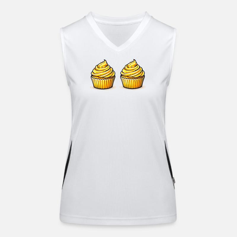 Cupcakes Women's Functional Contrast Tank Top
