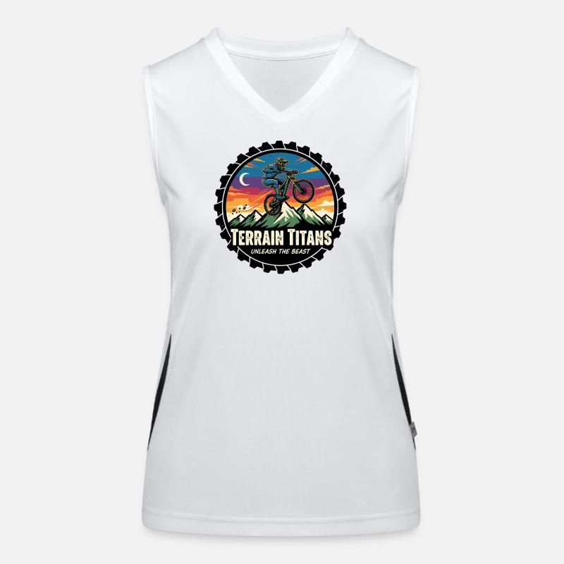 Terrain Titans MTB Unleashed Funktionelles Kontrast-Tank Top für Frauen