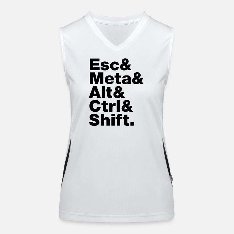 Esc & Meta & Alt & Ctrl & Shift Women's Functional Contrast Tank Top