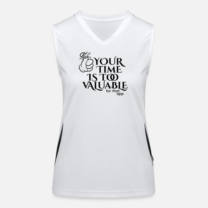 Your time is too valuable Women's Functional Contrast Tank Top