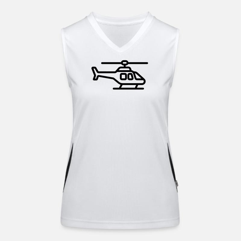 Hubschrauber Funktionelles Kontrast-Tank Top für Frauen