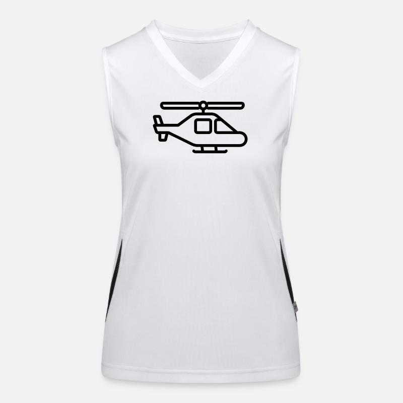 Hubschrauber Funktionelles Kontrast-Tank Top für Frauen