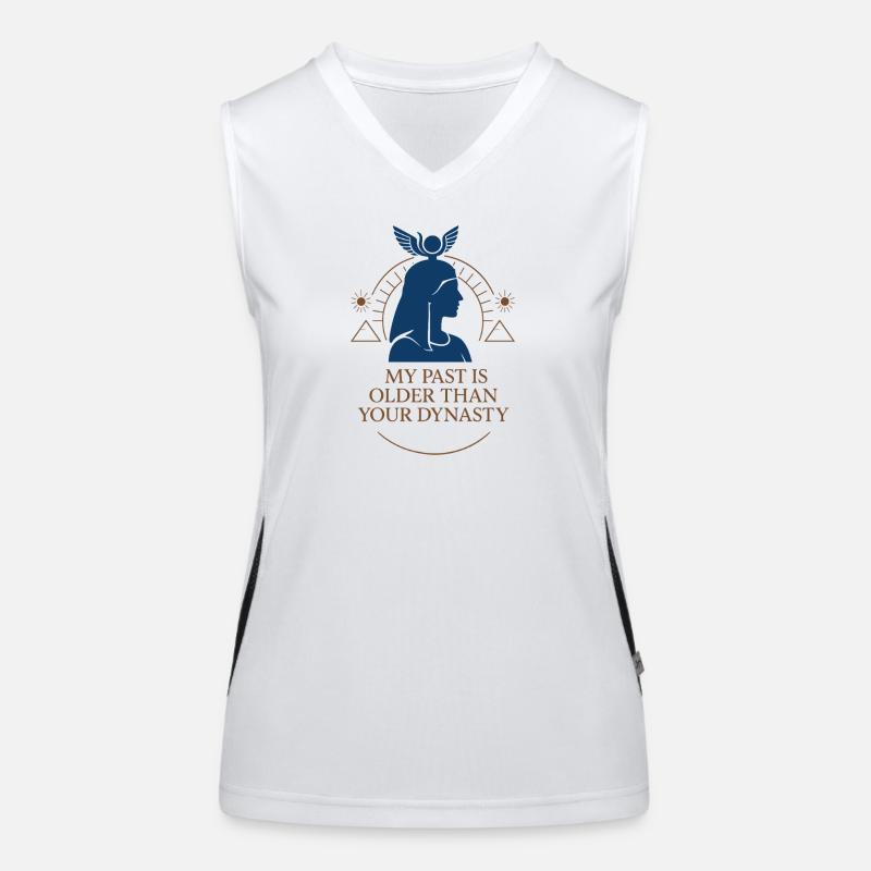 Pharaoh Archaeology in Ancient Egypt Women's Functional Contrast Tank Top