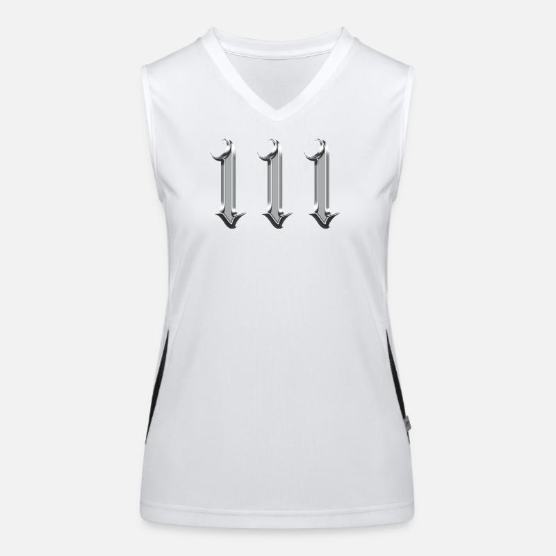 Engel Nummer 111 Intuition Funktionelles Kontrast-Tank Top für Frauen