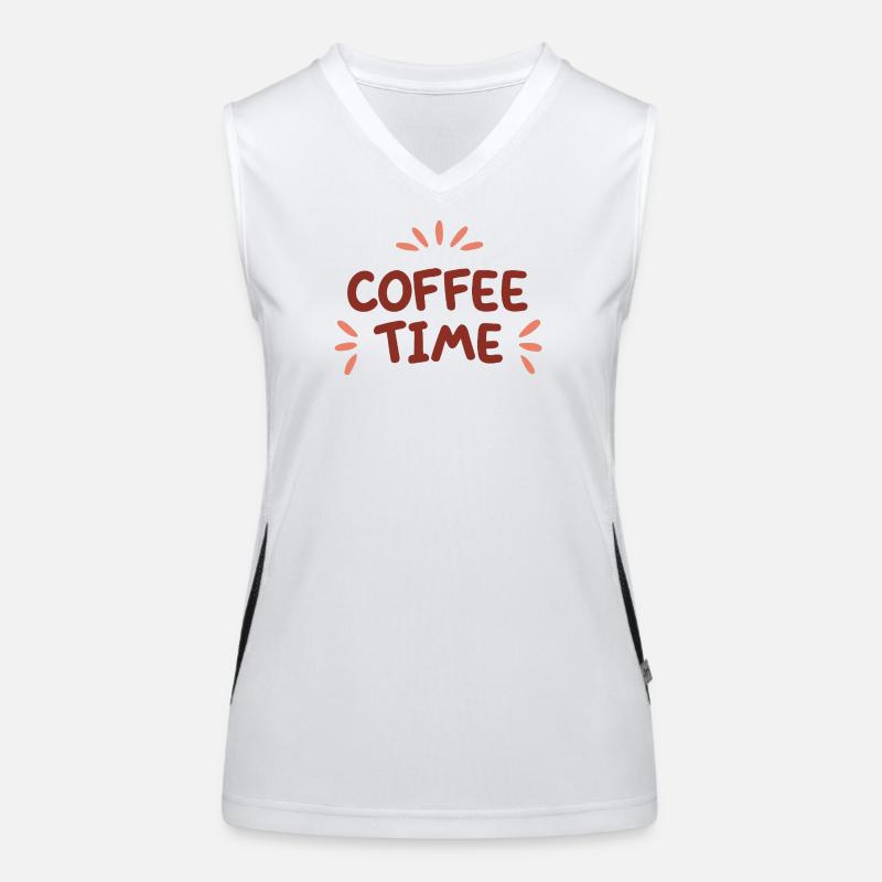 Coffee Time Couleurs Café Débardeur respirant contrasté Femme