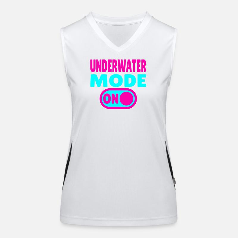 Underwater Mode ON  Funktionelles Kontrast-Tank Top für Frauen