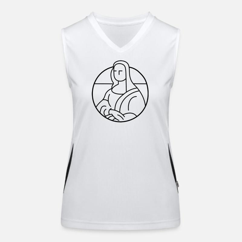 Mona Lisa Funktionelles Kontrast-Tank Top für Frauen