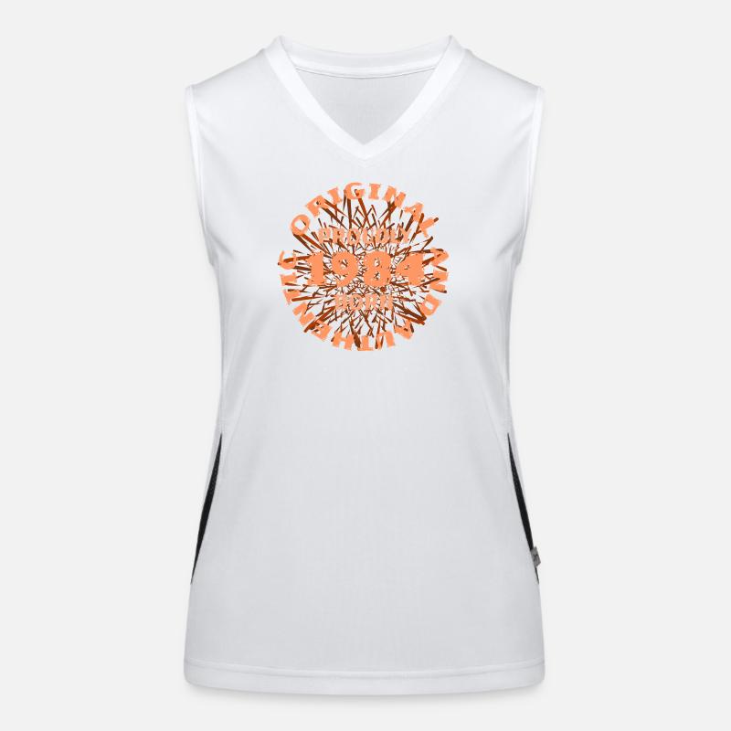 Prozent 1984 Funktionelles Kontrast-Tank Top für Frauen