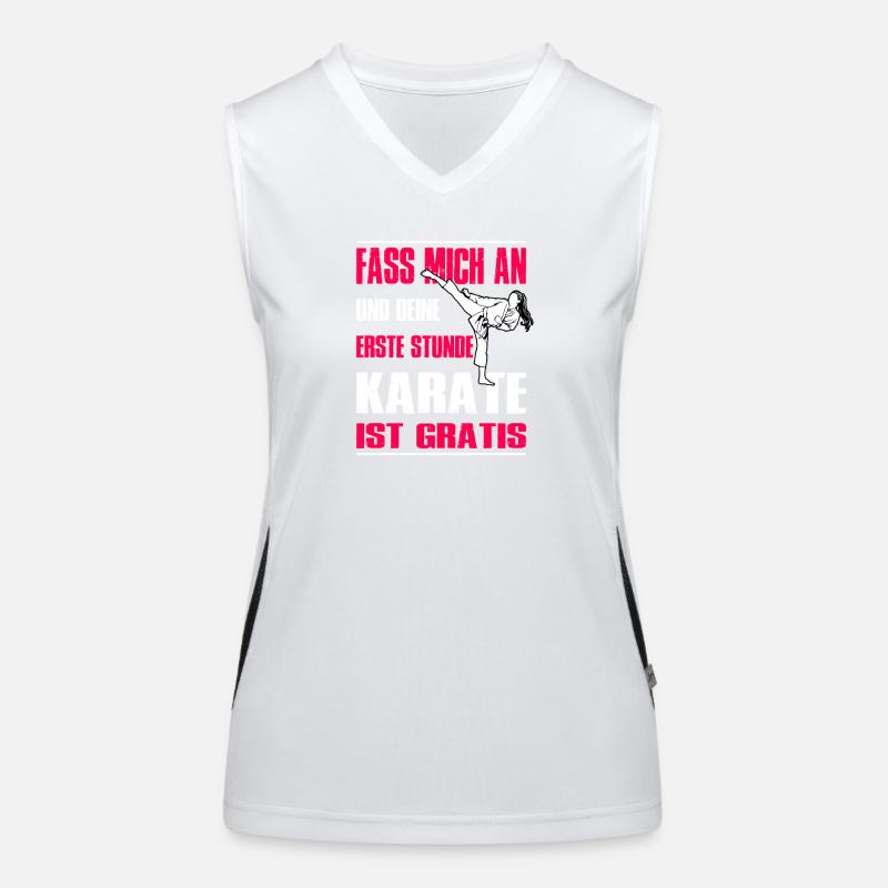 Karate Training Geschenke Karatetraining Funktionelles Kontrast-Tank Top für Frauen