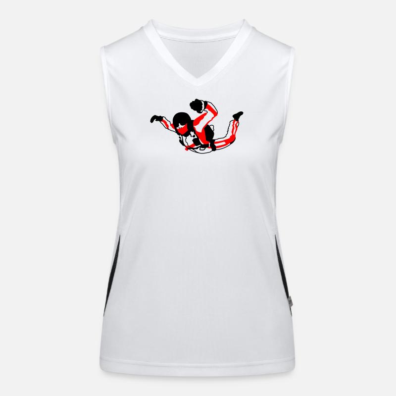 Skydiver Funktionelles Kontrast-Tank Top für Frauen