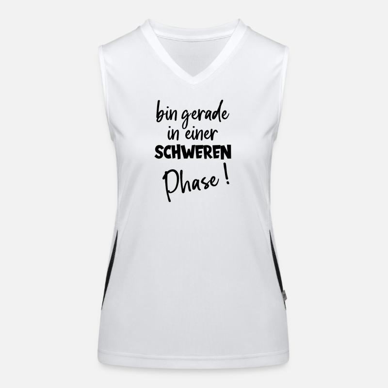 Je suis juste dans une période difficile avec le poids de l’humour Débardeur respirant contrasté Femme