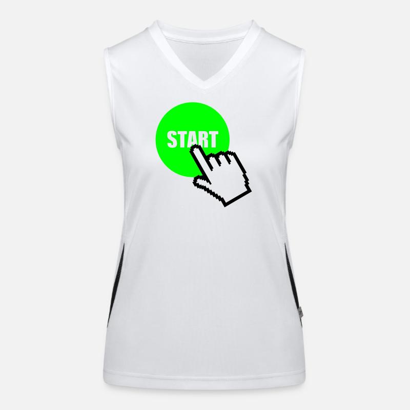 Start Funktionelles Kontrast-Tank Top für Frauen
