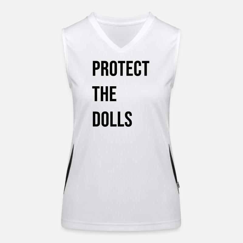 Protect_the_Dolls_- Funktionelles Kontrast-Tank Top für Frauen