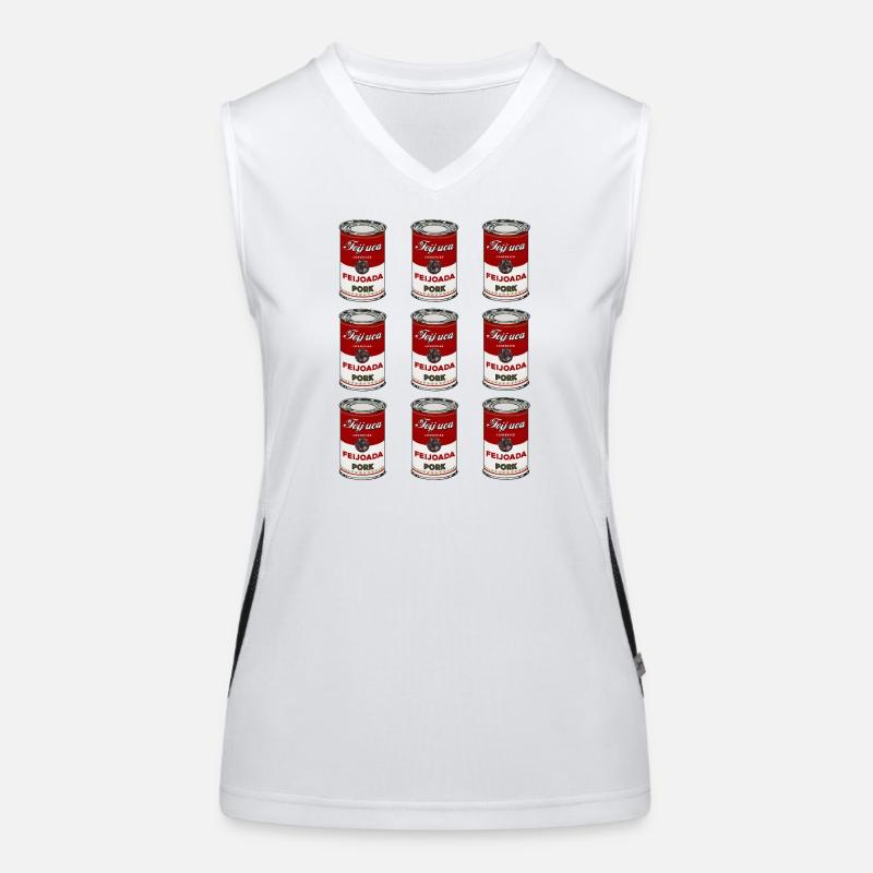 Feijoada Pork Can Pattern Women's Functional Contrast Tank Top