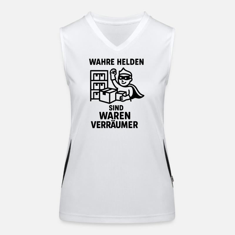 waren verräumer helden Funktionelles Kontrast-Tank Top für Frauen