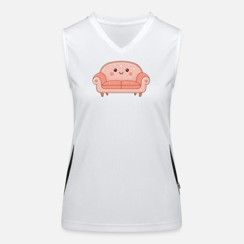 Süßes, sternenbedecktes warmes Sofa Funktionelles Kontrast-Tank Top für Frauen