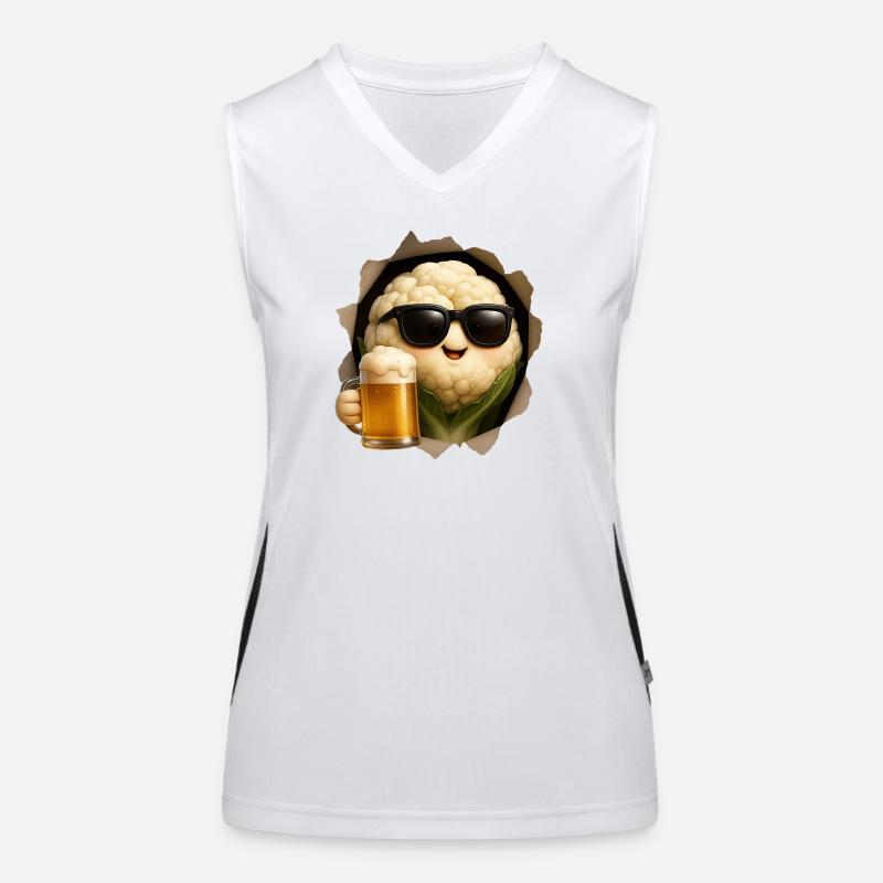 Cauliflower Beer Women's Functional Contrast Tank Top