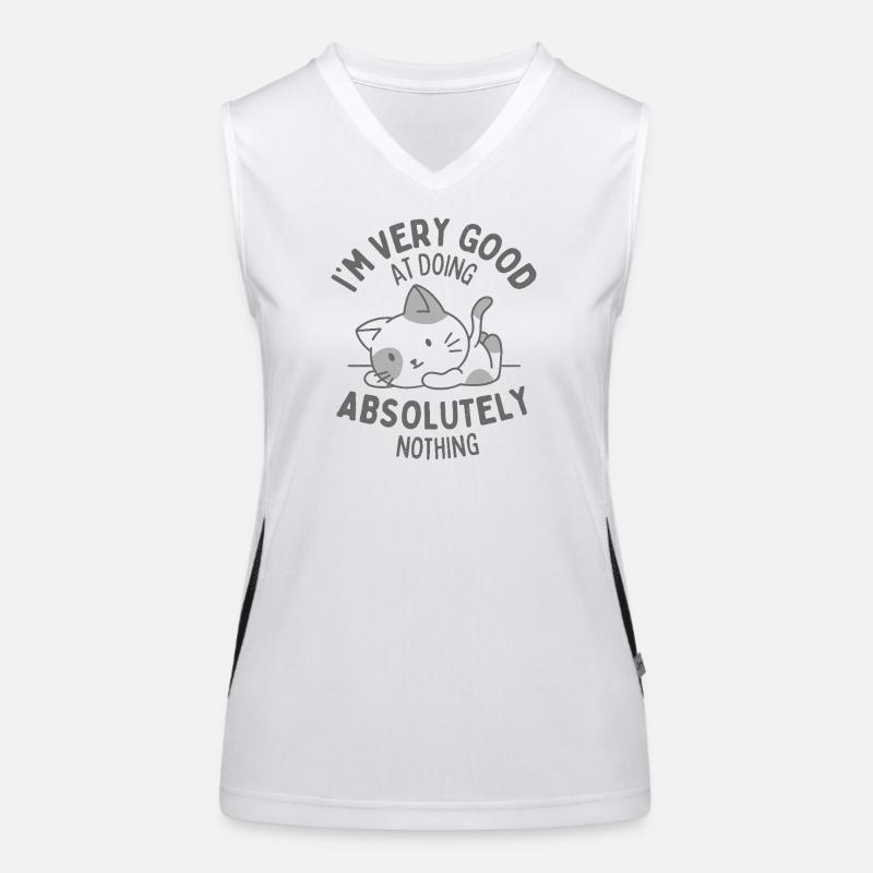 Doing Absolutely Nothing Women's Functional Contrast Tank Top