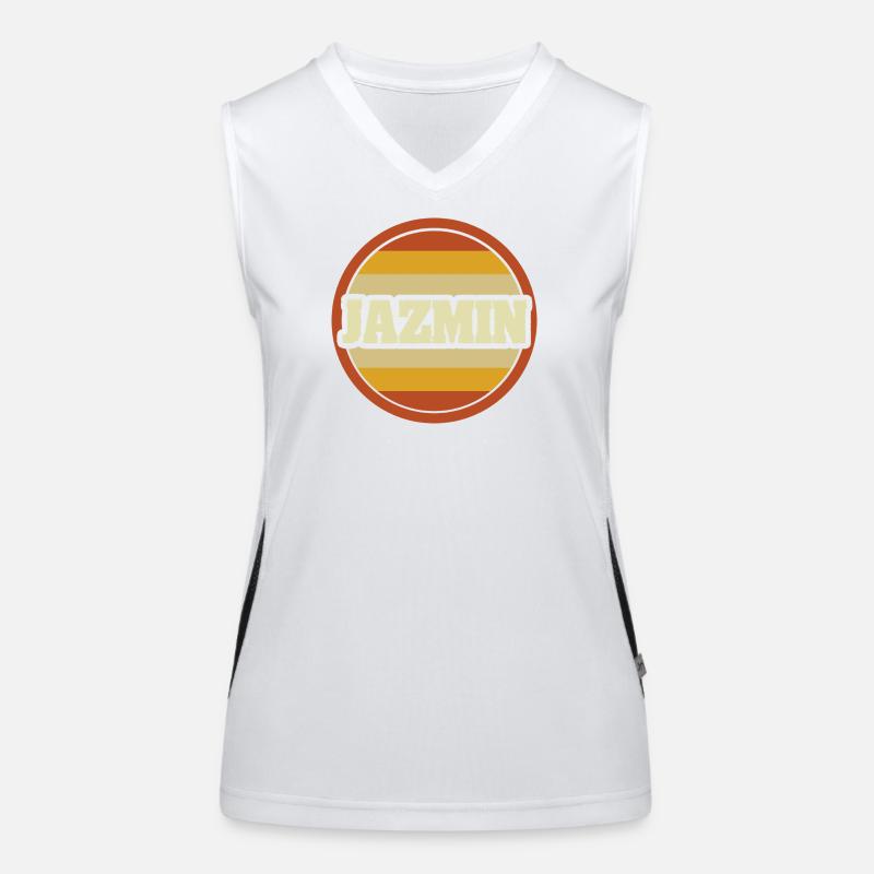 First name Jazmin Women's Functional Contrast Tank Top