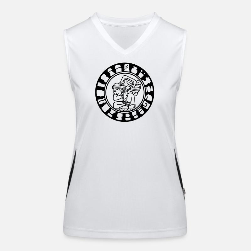Mayan calendar Women's Functional Contrast Tank Top