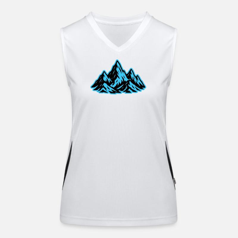 Mountains Summit Icon Women's Functional Contrast Tank Top