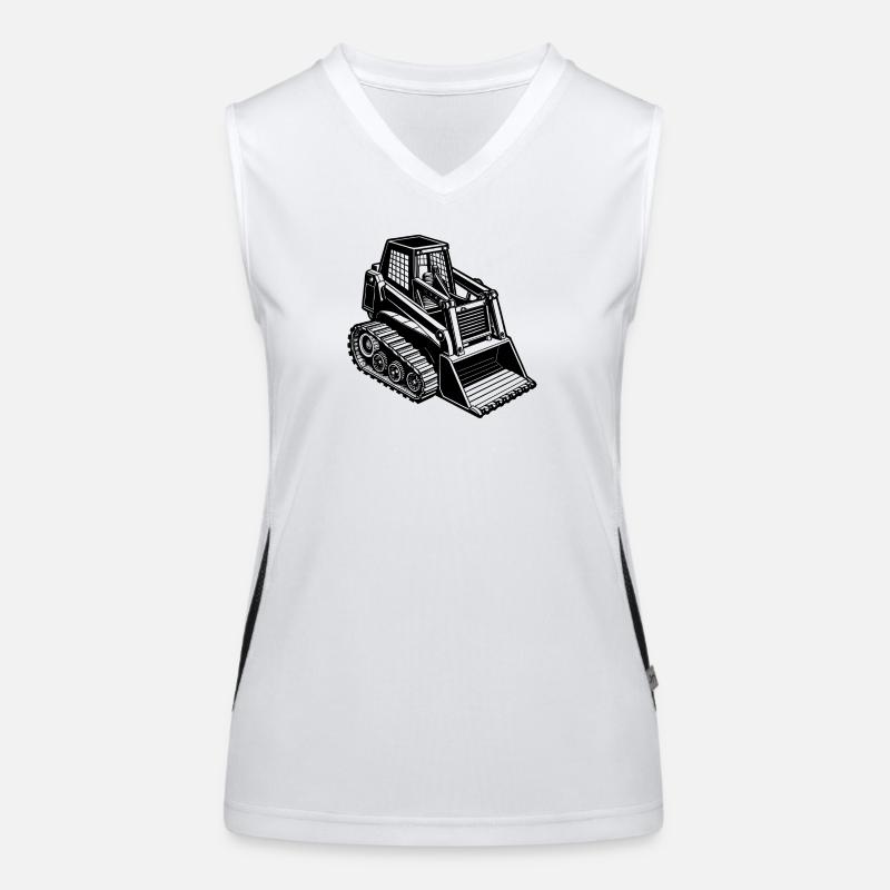 Track skid steer Women's Functional Contrast Tank Top