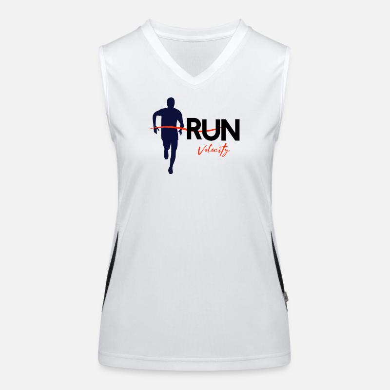 Run Funktionelles Kontrast-Tank Top für Frauen