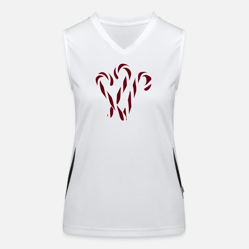 Candy canes Women's Functional Contrast Tank Top