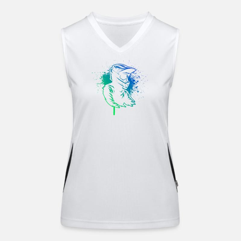 Conception compacte du motocross Débardeur respirant contrasté Femme