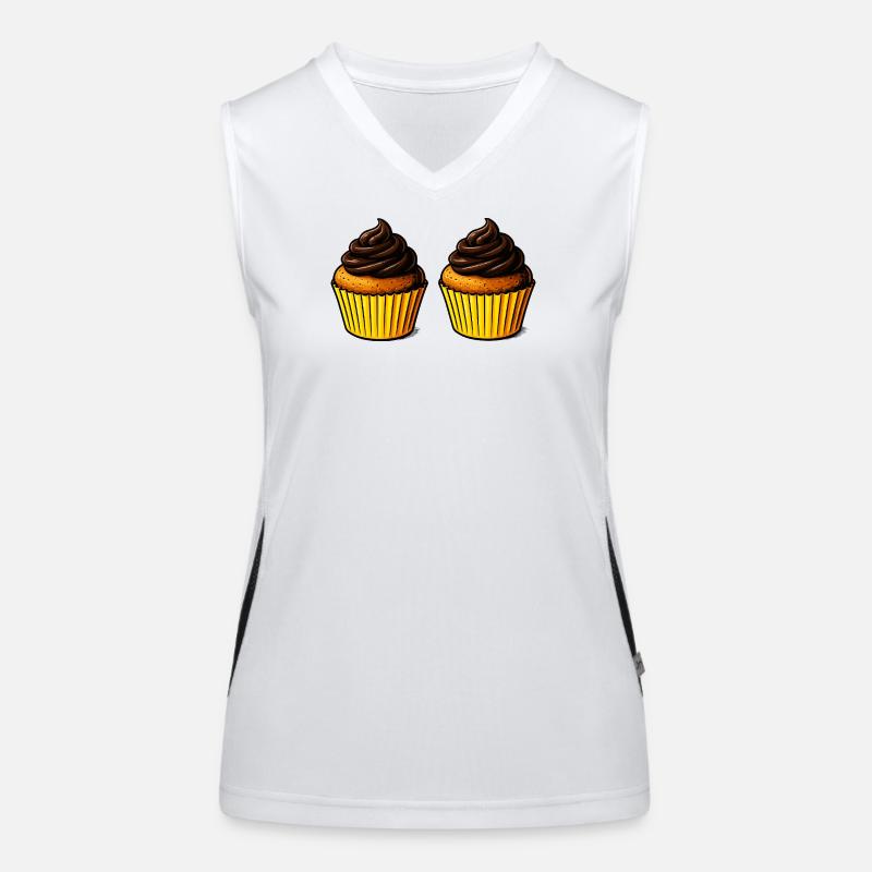 Délice du cupcake Débardeur respirant contrasté Femme