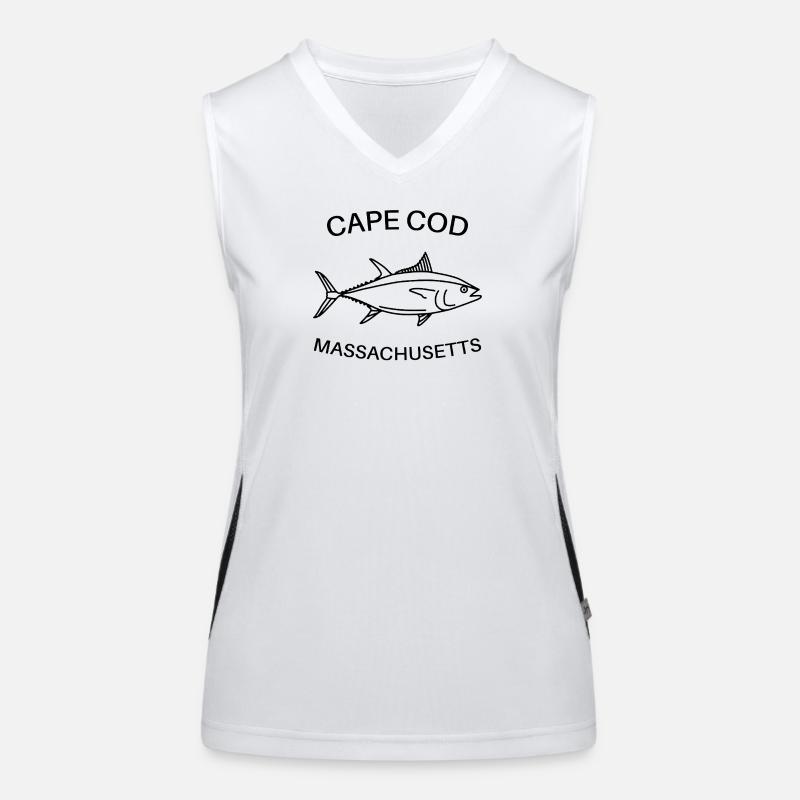 Cape Cod - Massachusetts USA - Fishing - Tuna Women's Functional Contrast Tank Top