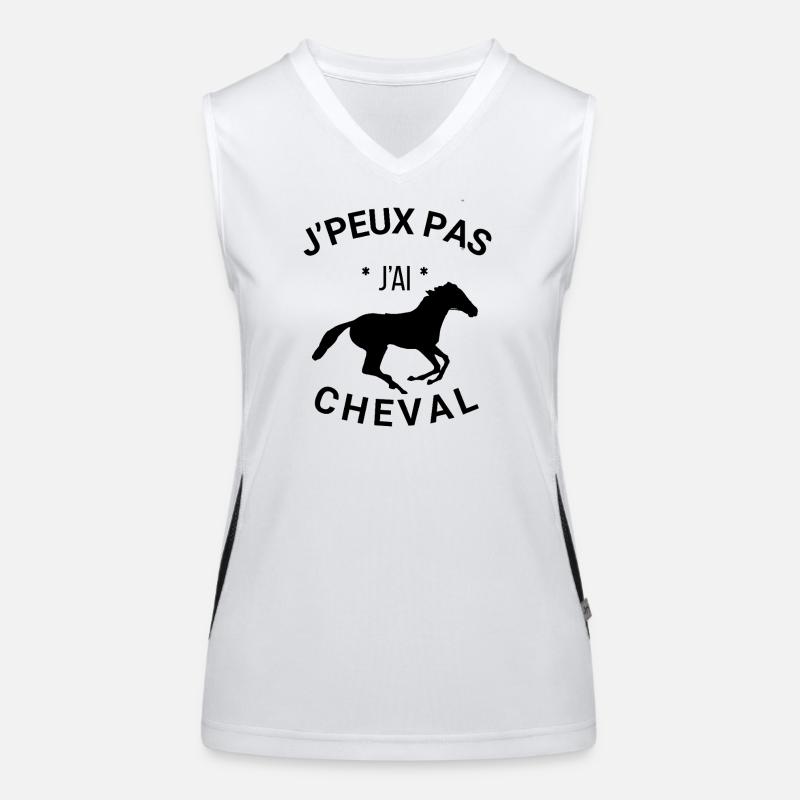 Ich kann nicht. Ich habe ein Pferd-Ich kann nicht. Ich habe ein Pferd. Funktionelles Kontrast-Tank Top für Frauen