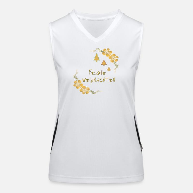 Frohe Weihnachten Funktionelles Kontrast-Tank Top für Frauen
