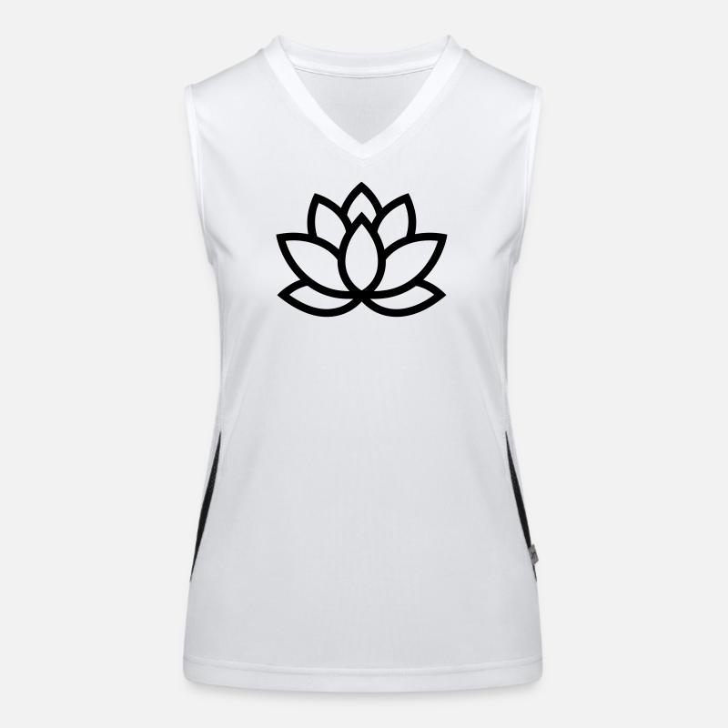 fleur de lotus Débardeur respirant contrasté Femme