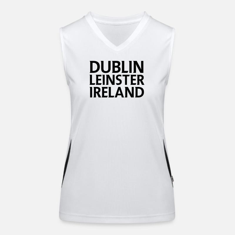 Dublin – Irland Textdesign Funktionelles Kontrast-Tank Top für Frauen