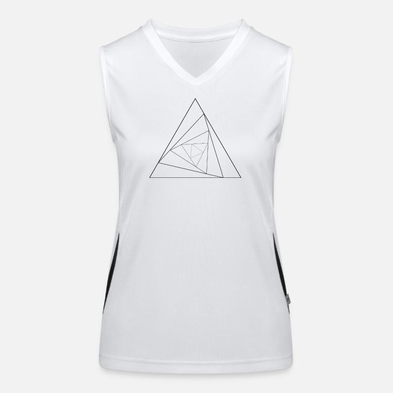 Triangular triangle Women's Functional Contrast Tank Top