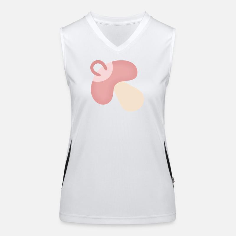 Rosa Schnuller Funktionelles Kontrast-Tank Top für Frauen