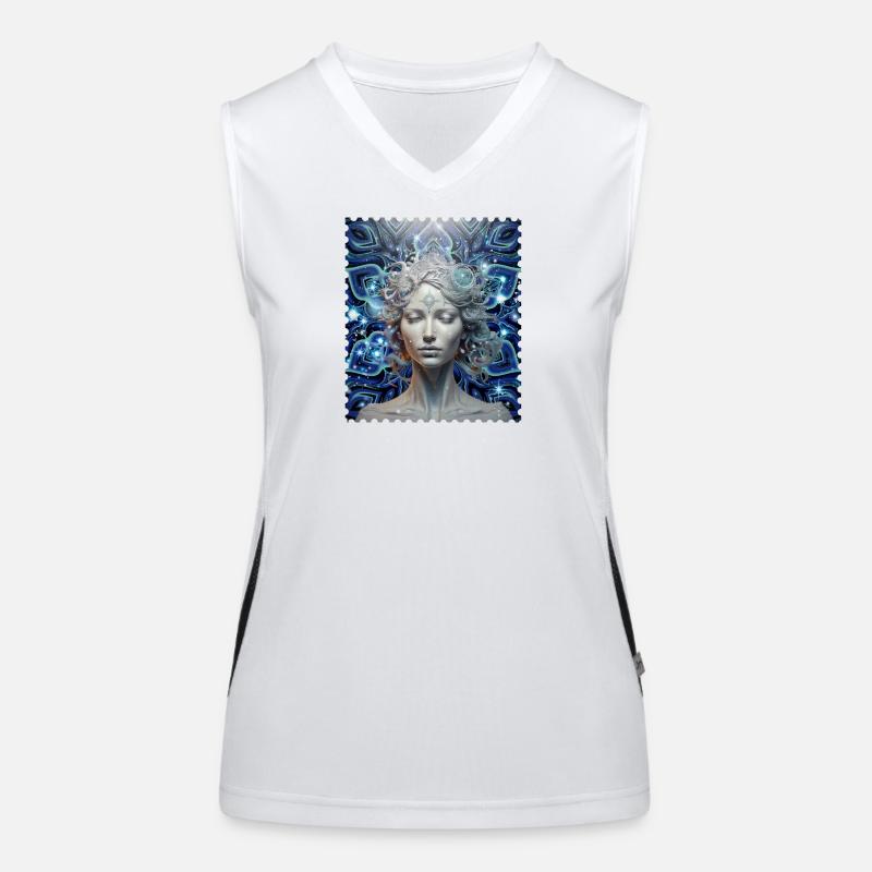 Cosmic Dream Goddess Women's Functional Contrast Tank Top