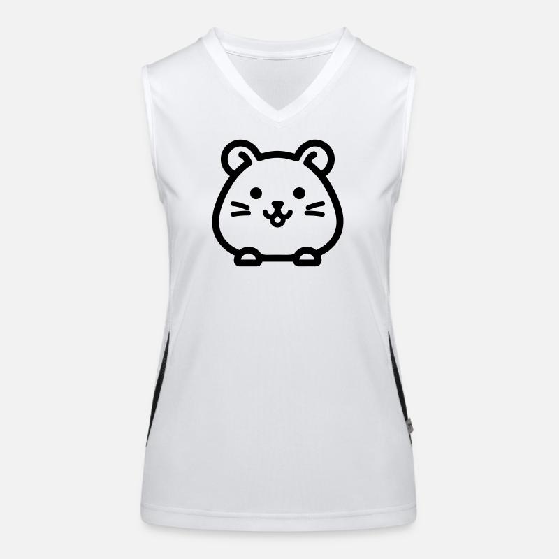 Hamster Funktionelles Kontrast-Tank Top für Frauen
